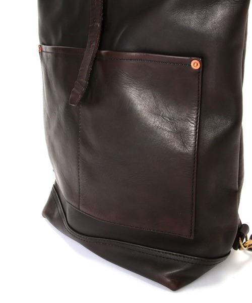 デイバック リュック VASCO/ヴァスコ/LEATHER ROLLTOP RUCKSACK/レザー ロールトップ ラックサック メンズ レディースの画像