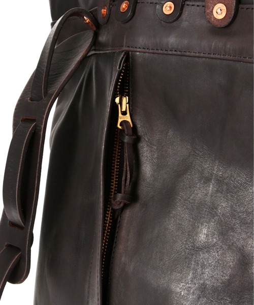 デイバック リュック VASCO/ヴァスコ/LEATHER ROLLTOP RUCKSACK/レザー ロールトップ ラックサック メンズ レディースの画像