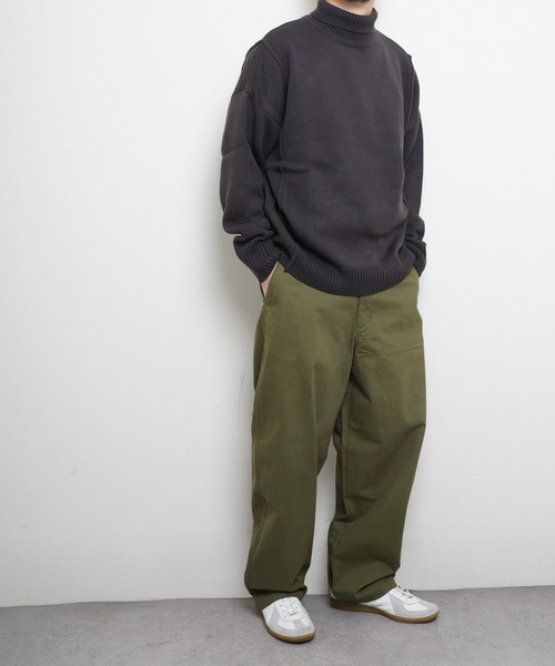 Hanes（ヘインズ） チノパン ノータックワイドフィットチノパンツ