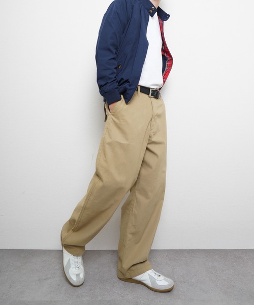 Hanes（ヘインズ） チノパン ノータックワイドフィットチノパンツ