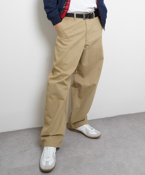 Hanes（ヘインズ） チノパン ノータックワイドフィットチノパンツ
