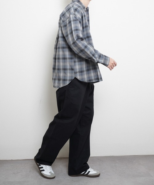Hanes（ヘインズ） チノパン ノータックワイドフィットチノパンツ
