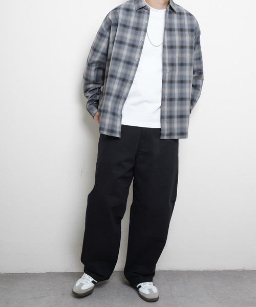 Hanes（ヘインズ） チノパン ノータックワイドフィットチノパンツ