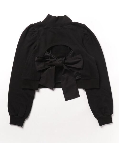 「lilLilly」 スウェットカットソー SMALL ブラック レディース_画像2