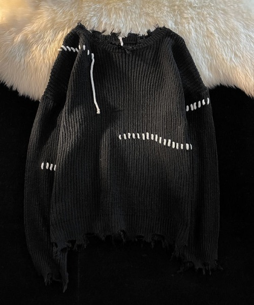 「FreeZone」 長袖ニット F アイボリー メンズ_画像5