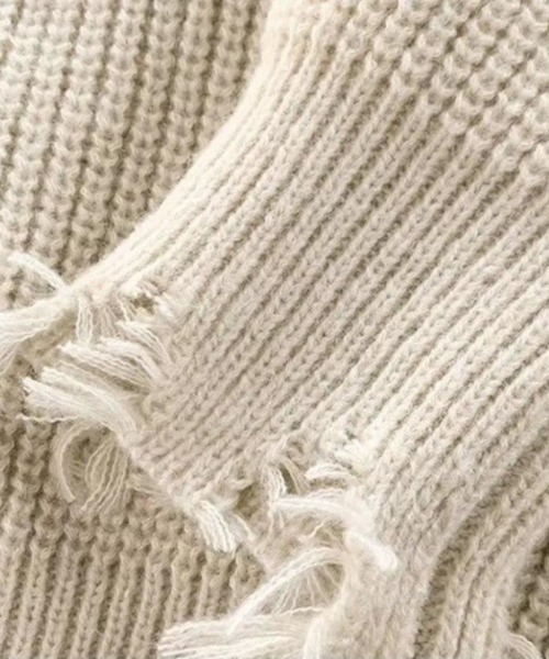 「FreeZone」 長袖ニット F アイボリー メンズ_画像7