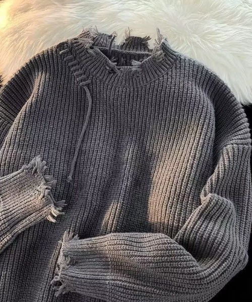 「FreeZone」 長袖ニット F アイボリー メンズ_画像8