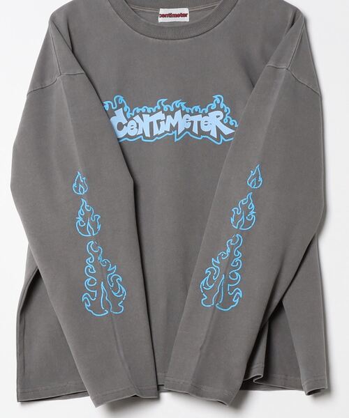 「centimeter」 長袖Tシャツ MEDIUM キナリ メンズ_画像3