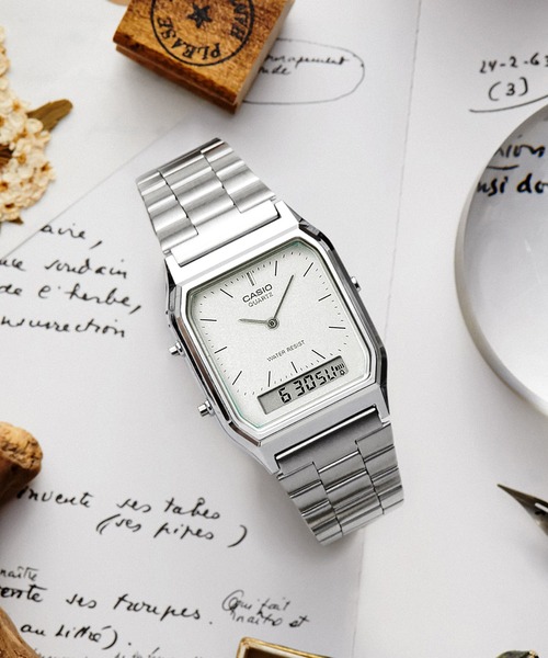 CASIO（カシオ） アナログ腕時計 FREE シルバー メンズ : ZOZOTOWN