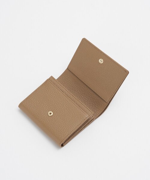 新品未使用 ラシット レザーモチーフハーフウォレット グレージュ russet（ラシット） 財布 サークルプレートハーフウォレット