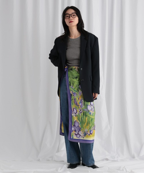 「mysty woman」 長袖ニット FREE オフホワイト レディース_画像7