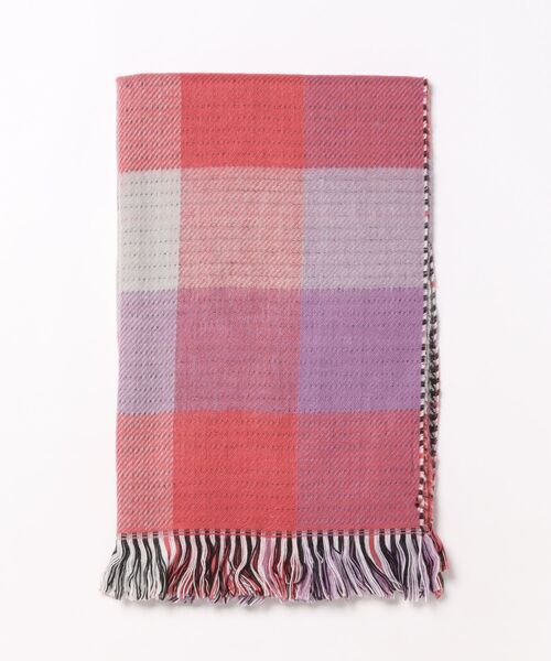 AVALON ストール マフラー ブロックチドリリバーシブルストール