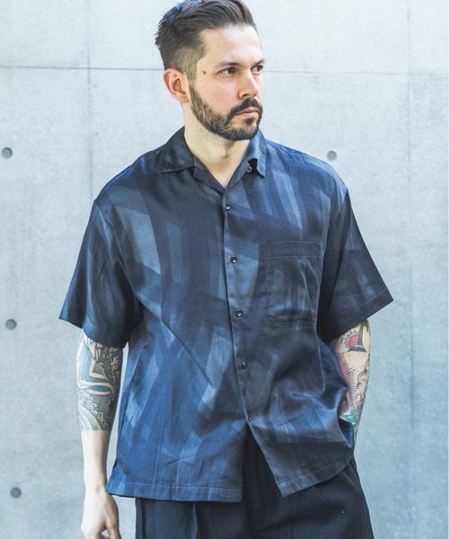 MR.OLIVE（ミスターオリーブ） シャツ 半袖 ABSTRACT CHECK / SHORT/S