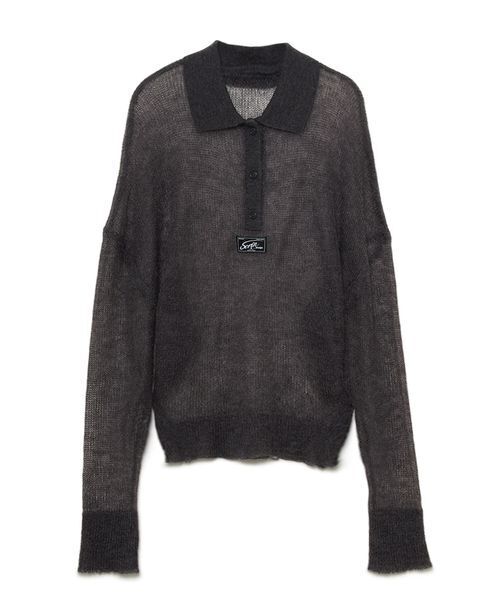 SORIN（ソリン） ポロシャツ ポロ Sheer Mohair Damage Polo