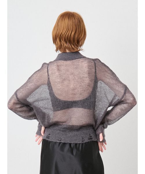 SORIN（ソリン） ポロシャツ ポロ Sheer Mohair Damage Polo