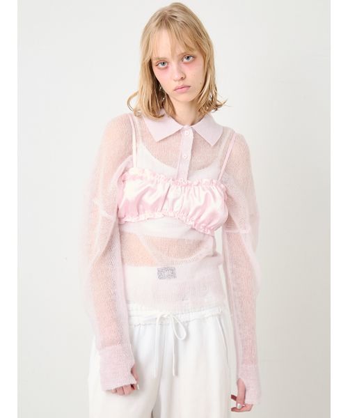 SORIN（ソリン） ポロシャツ ポロ Sheer Mohair Damage Polo