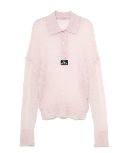 SORIN（ソリン） ポロシャツ ポロ Sheer Mohair Damage Polo