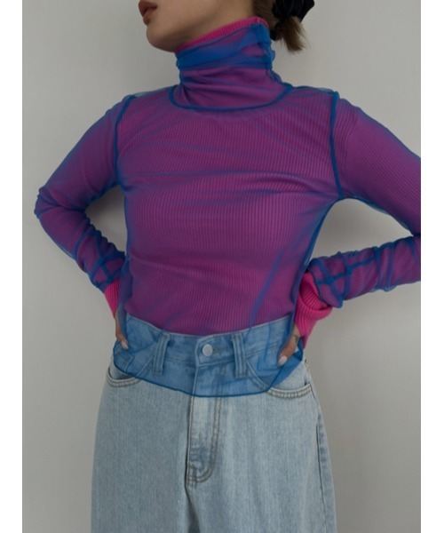 「AMAIL」 長袖カットソー FREE ピンク レディース_画像4