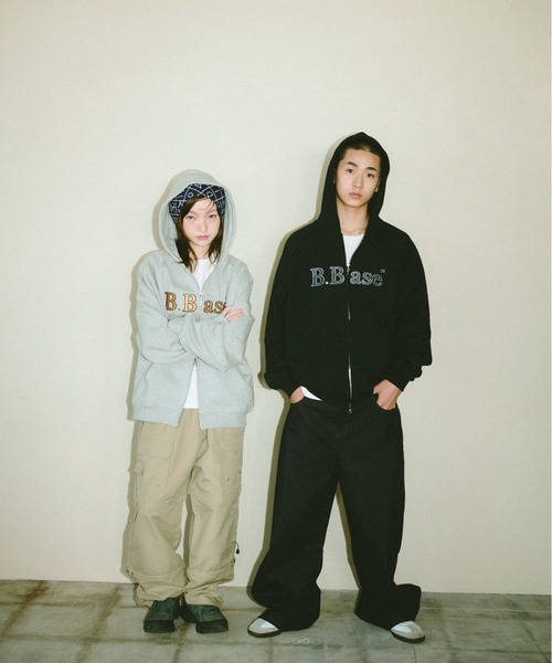 BROKEN BASE（ブロークンベース） パーカー B.Base Glitter Double-Zip