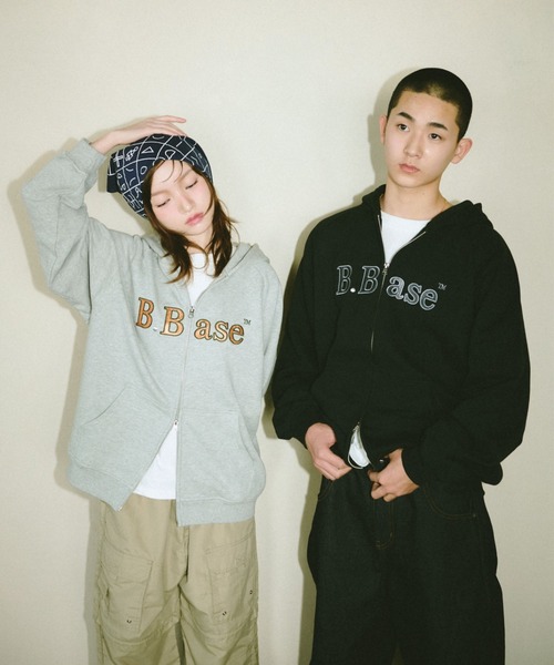 BROKEN BASE（ブロークンベース） パーカー B.Base Glitter Double-Zip