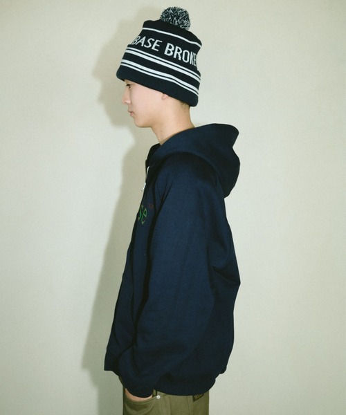 BROKEN BASE（ブロークンベース） パーカー B.Base Glitter Double-Zip