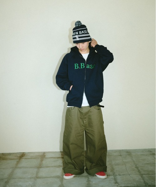 BROKEN BASE（ブロークンベース） パーカー B.Base Glitter Double-Zip