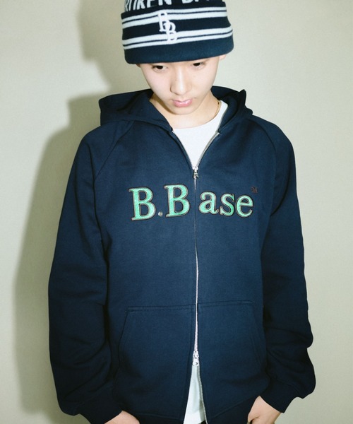 BROKEN BASE（ブロークンベース） パーカー B.Base Glitter Double-Zip
