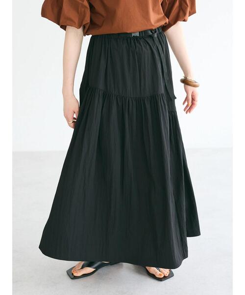 「CRAFT STANDARD BOUTIQUE」 ロングスカート FREE グレイッシュベージュ レディース_画像2
