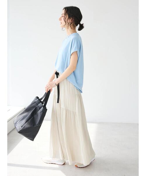 「CRAFT STANDARD BOUTIQUE」 ロングスカート FREE グレイッシュベージュ レディース_画像8