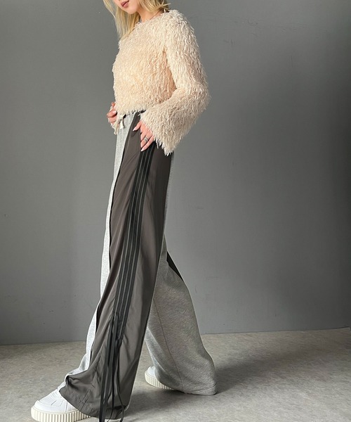 「mily bilet」 スウェットパンツ SMALL チャコールグレー レディース_画像3