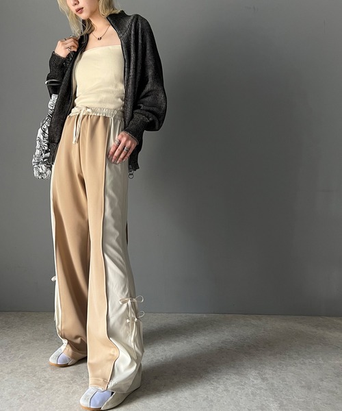 「mily bilet」 スウェットパンツ SMALL チャコールグレー レディース_画像4