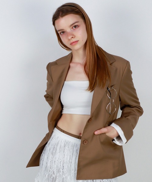 mieya mieya ジャケット テーラードジャケット 「mieya mieya」PREPPY 