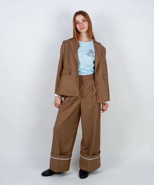 mieya mieya ジャケット テーラードジャケット 「mieya mieya」PREPPY 