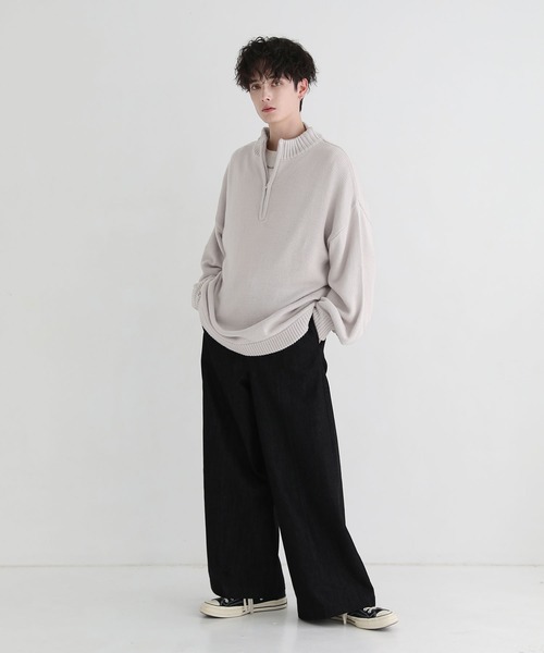 「LILL」 長袖ニット L ブラック メンズ_画像7