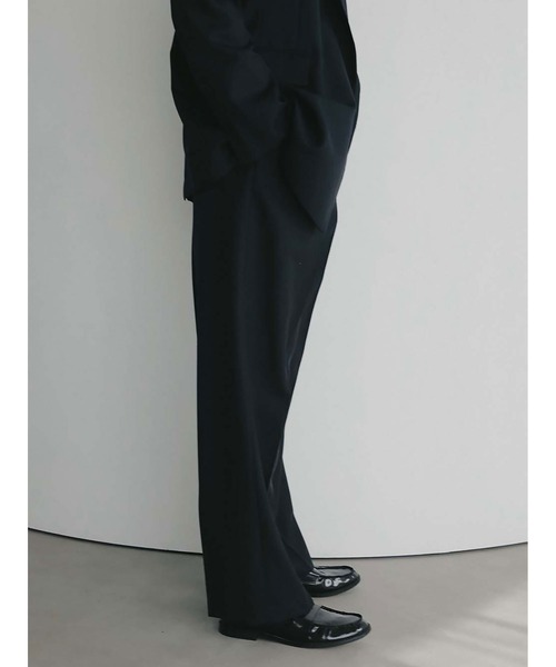パンツ タックストレートパンツ レディースの画像
