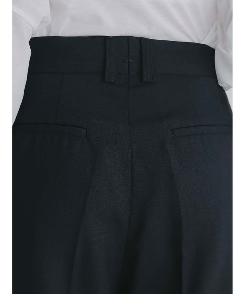 パンツ タックストレートパンツ レディースの画像