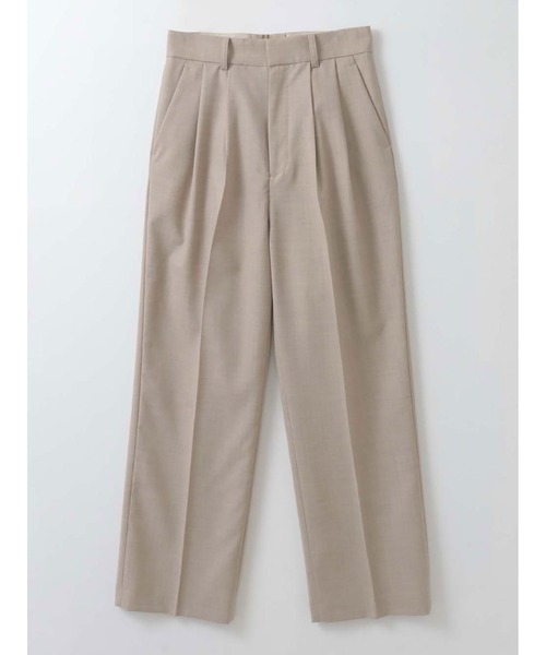 パンツ タックストレートパンツ レディースの画像
