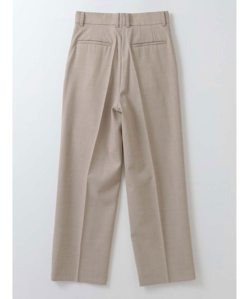 パンツ タックストレートパンツ レディースの画像