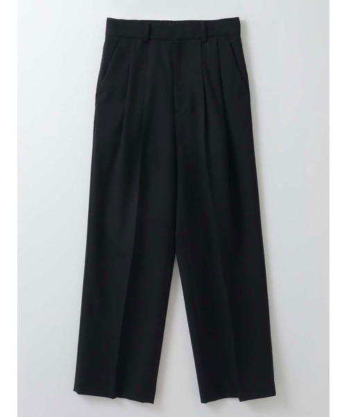 パンツ タックストレートパンツ レディースの画像