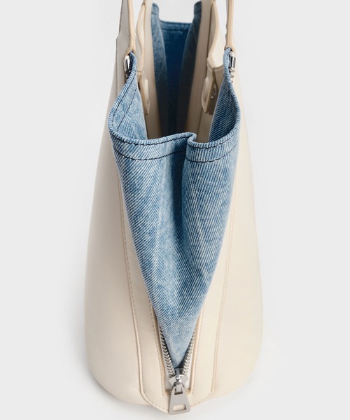 「CHARLES & KEITH」 トートバッグ M スミクロ レディース