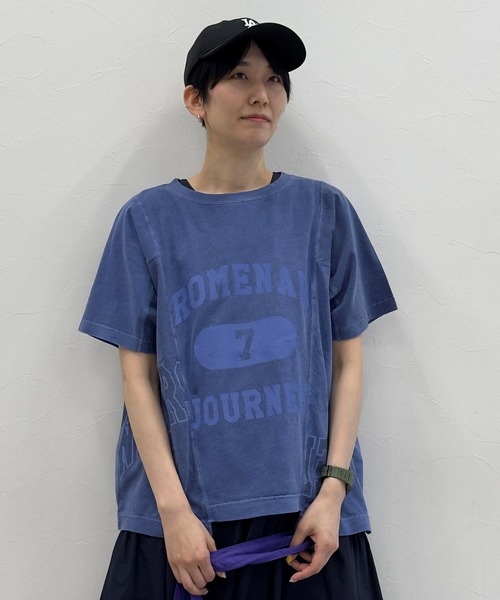 「niko and...」 半袖カットソー MEDIUM ブルー レディース_画像2