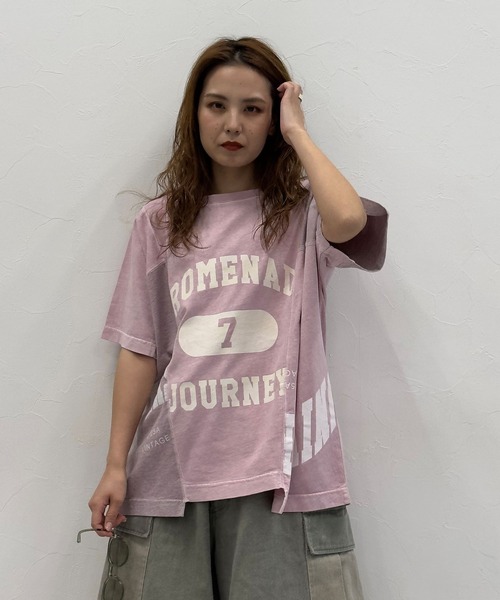 「niko and...」 半袖カットソー MEDIUM ブルー レディース_画像4