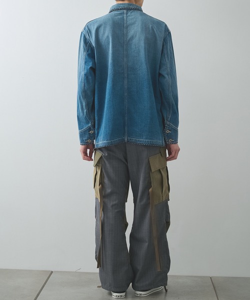 デニムジャケット gジャン 「KHOKI/コッキ」Hand-Embroidered Denim Coverall メンズの画像