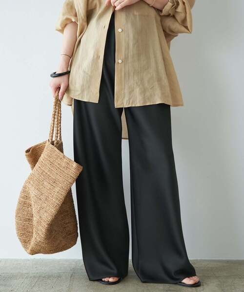 plage（プラージュ） パンツ Satin Bias Relax パンツ レディース