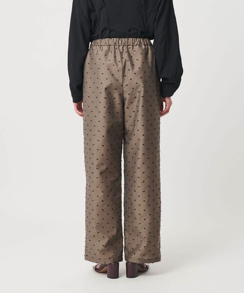 パンツ 「WEB限定 Wardrobe DAILY MINIMAL」ドビードット イージーパンツ ウォッシャブル レディースの画像