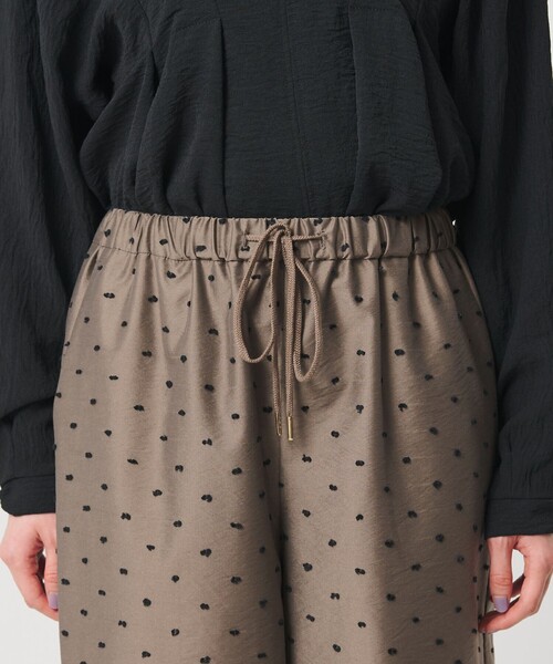 パンツ 「WEB限定 Wardrobe DAILY MINIMAL」ドビードット イージーパンツ ウォッシャブル レディースの画像