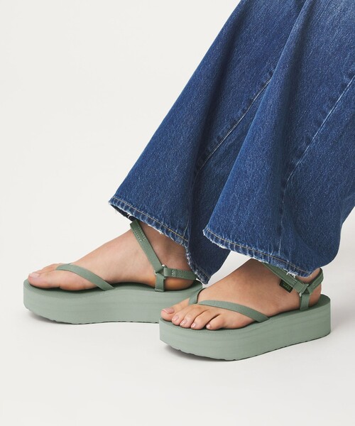 スポーツサンダル サンダル 「TEVA」フラットフォーム サンダル スリム レディースの画像