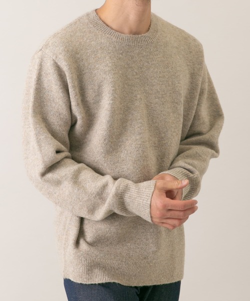 「URBAN RESEARCH ROSSO MEN」 長袖ニット LARGE グレー メンズ_画像3