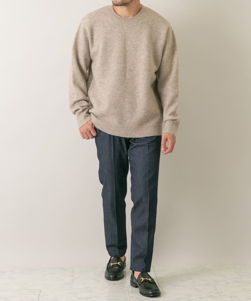 「URBAN RESEARCH ROSSO MEN」 長袖ニット LARGE グレー メンズ_画像8