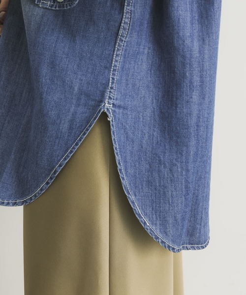「URBAN RESEARCH」 長袖シャツ 36 インディゴブルー レディースの画像